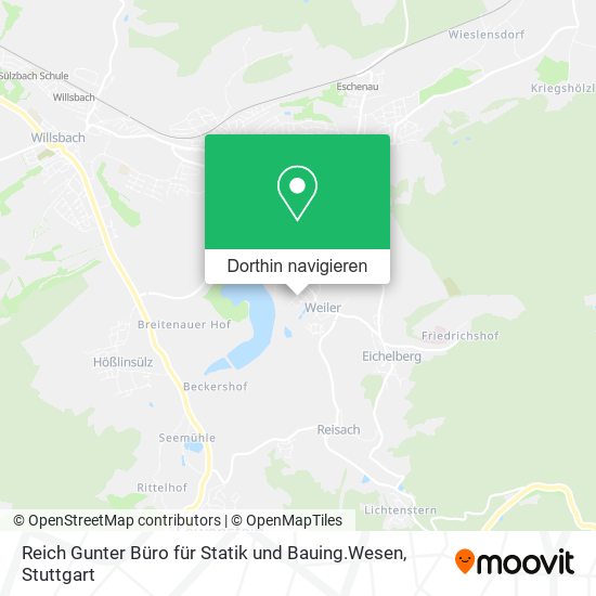 Reich Gunter Büro für Statik und Bauing.Wesen Karte
