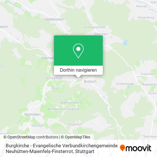 Burgkirche - Evangelische Verbundkirchengemeinde Neuhütten-Maienfels-Finsterrot Karte