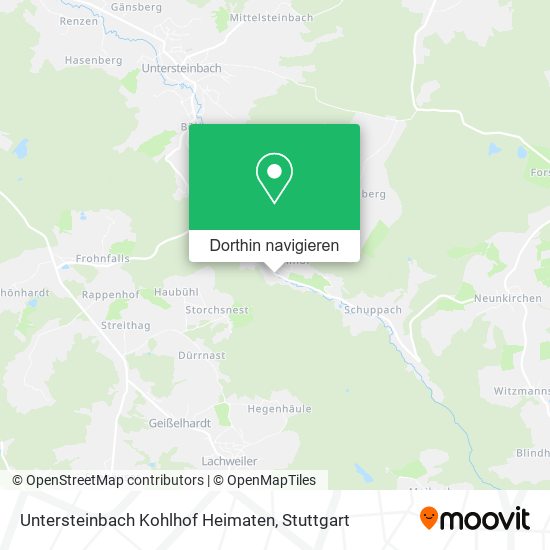 Untersteinbach Kohlhof Heimaten Karte