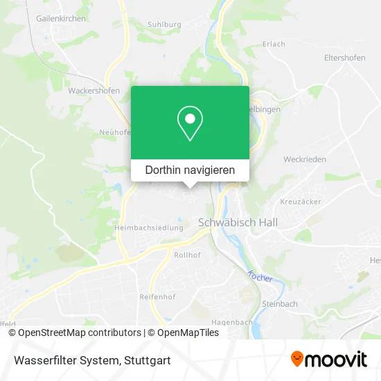 Wasserfilter System Karte