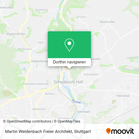 Martin Weidenbach Freier Architekt Karte