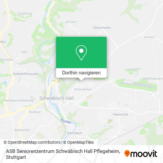 ASB Seniorenzentrum Schwäbisch Hall Pflegeheim Karte
