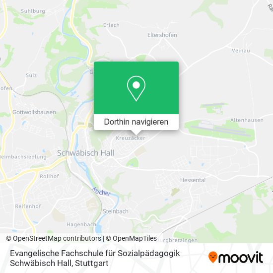 Evangelische Fachschule für Sozialpädagogik Schwäbisch Hall Karte