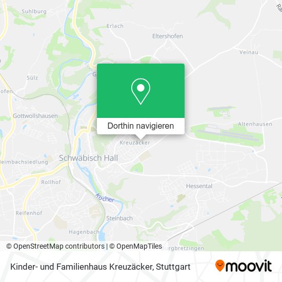 Kinder- und Familienhaus Kreuzäcker Karte