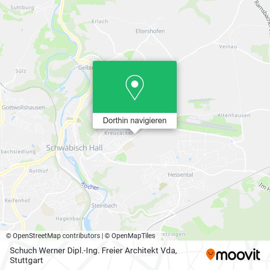 Schuch Werner Dipl.-Ing. Freier Architekt Vda Karte