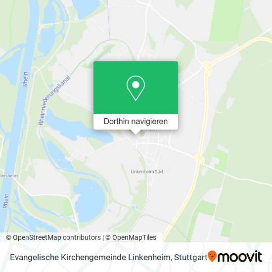 Evangelische Kirchengemeinde Linkenheim Karte