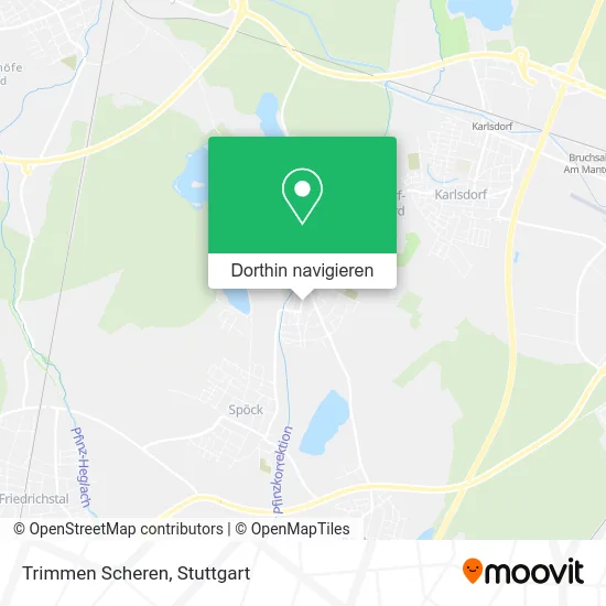 Trimmen Scheren Karte