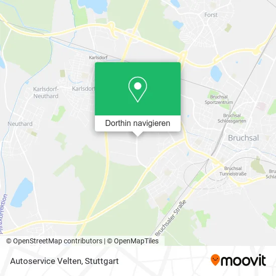 Autoservice Velten Karte