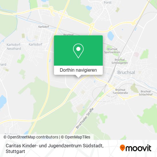 Caritas Kinder- und Jugendzentrum Südstadt Karte