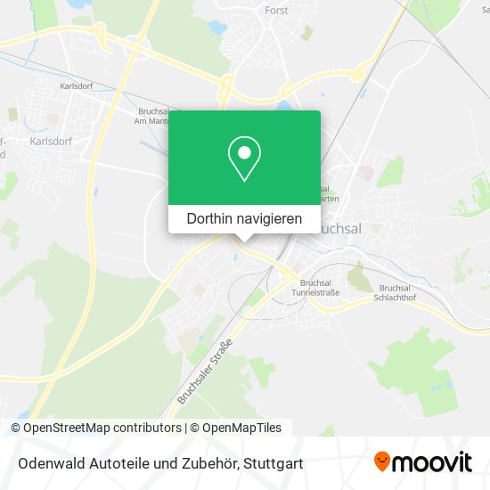 Odenwald Autoteile und Zubehör Karte