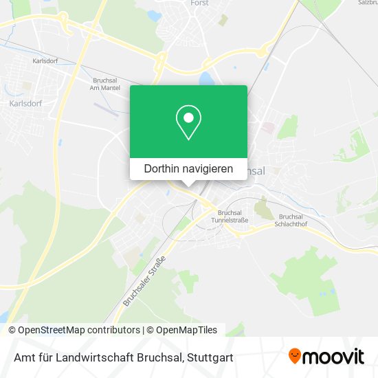 Amt für Landwirtschaft Bruchsal Karte