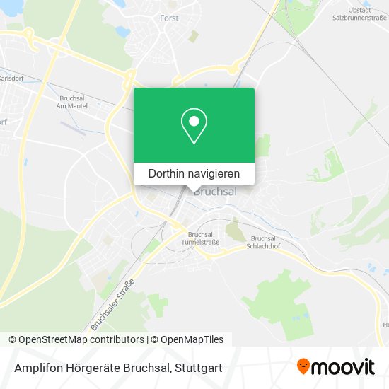 Amplifon Hörgeräte Bruchsal Karte