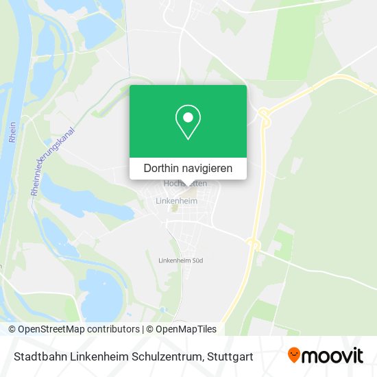 Stadtbahn Linkenheim Schulzentrum Karte