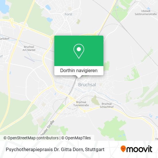 Psychotherapiepraxis Dr. Gitta Dorn Karte