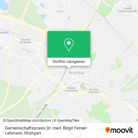 Gemeinschaftspraxis Dr. med. Birgit Ferner-Lehmann Karte