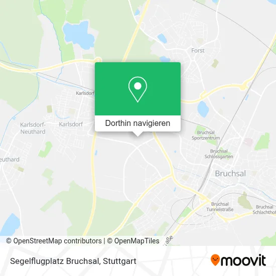 Segelflugplatz Bruchsal Karte