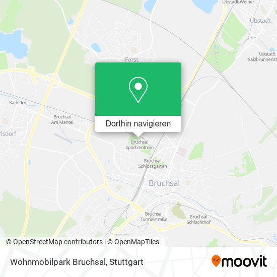 Wohnmobilpark Bruchsal Karte