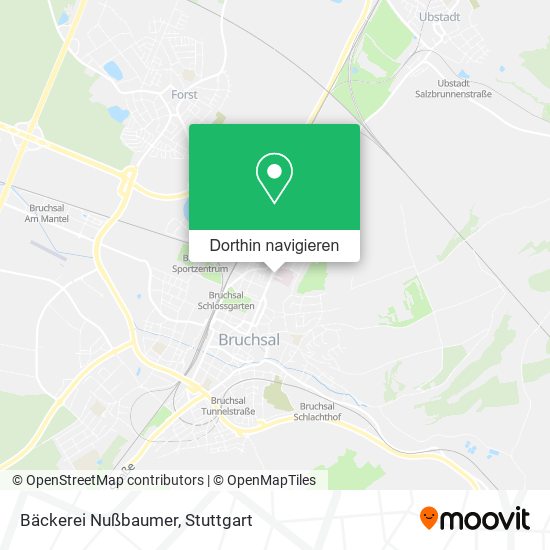 Bäckerei Nußbaumer Karte