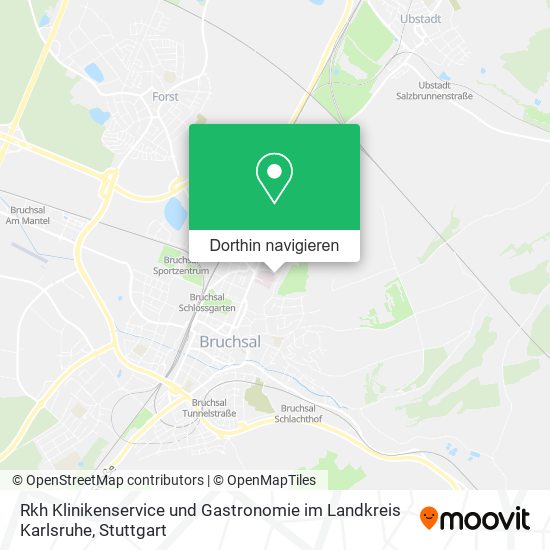 Rkh Klinikenservice und Gastronomie im Landkreis Karlsruhe Karte