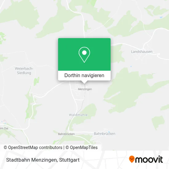 Stadtbahn Menzingen Karte