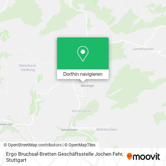 Ergo Bruchsal-Bretten Geschäftsstelle Jochen Fehr Karte