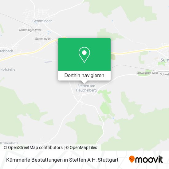 Kümmerle Bestattungen in Stetten A H Karte