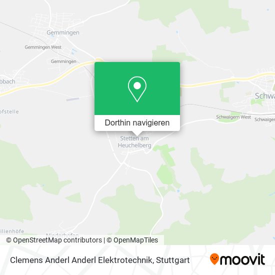 Clemens Anderl Anderl Elektrotechnik Karte