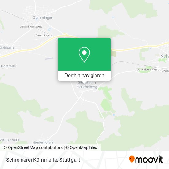 Schreinerei Kümmerle Karte