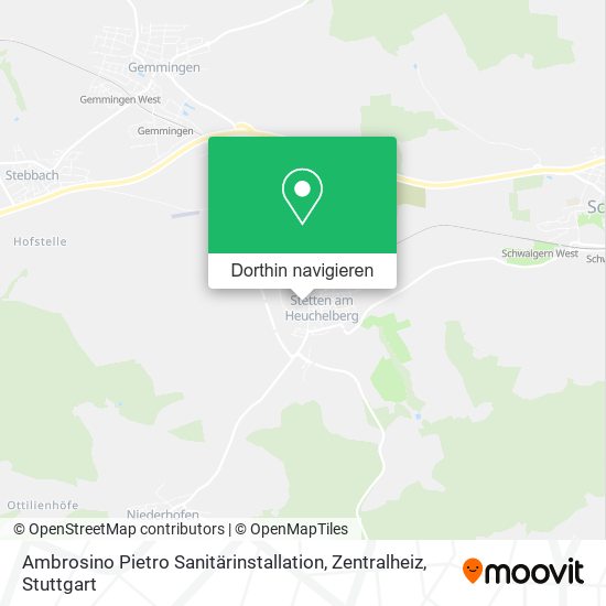 Ambrosino Pietro Sanitärinstallation, Zentralheiz Karte