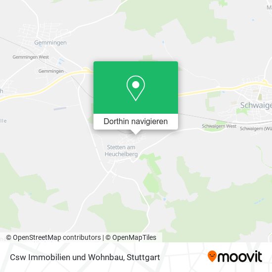 Csw Immobilien und Wohnbau Karte