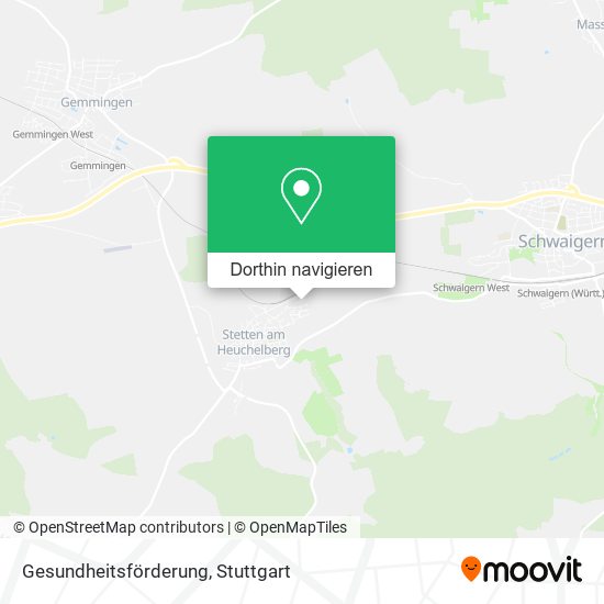 Gesundheitsförderung Karte
