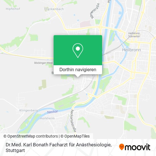 Dr.Med. Karl Bonath Facharzt für Anästhesiologie Karte