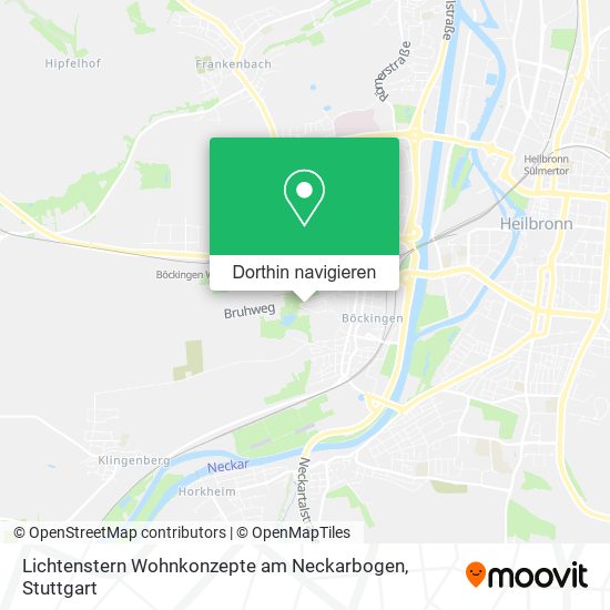 Lichtenstern Wohnkonzepte am Neckarbogen Karte