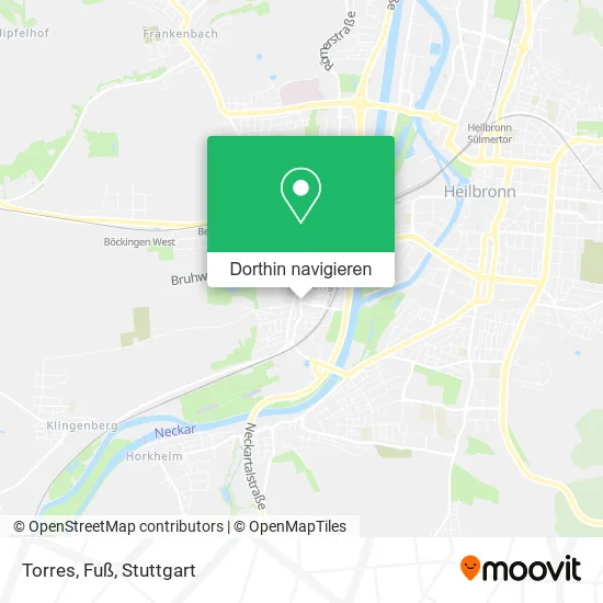 Torres, Fuß Karte