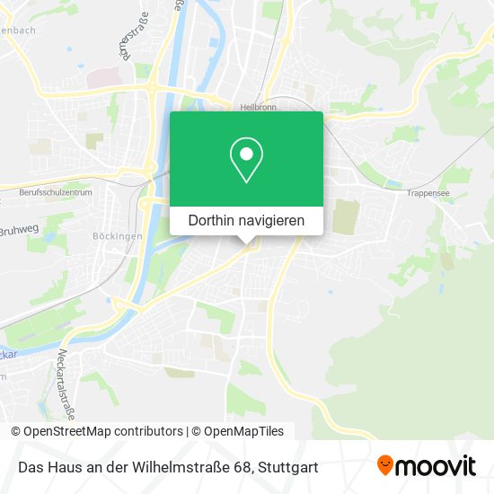 Das Haus an der Wilhelmstraße 68 Karte
