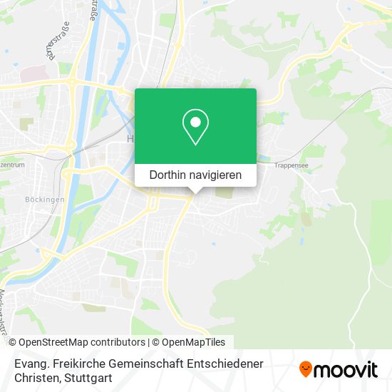 Evang. Freikirche Gemeinschaft Entschiedener Christen Karte