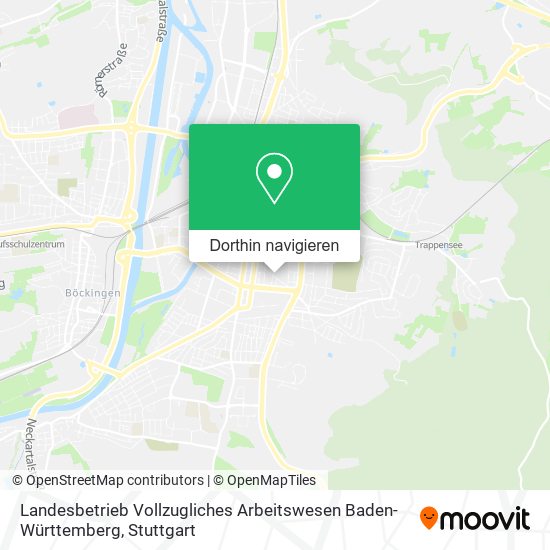 Landesbetrieb Vollzugliches Arbeitswesen Baden-Württemberg Karte