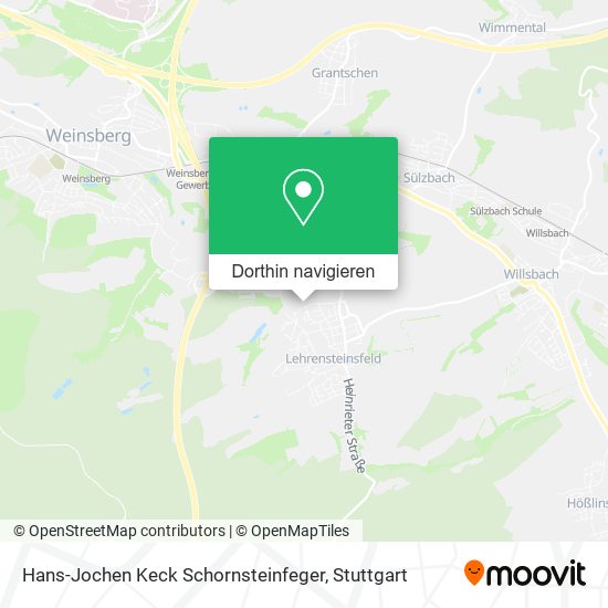 Hans-Jochen Keck Schornsteinfeger Karte