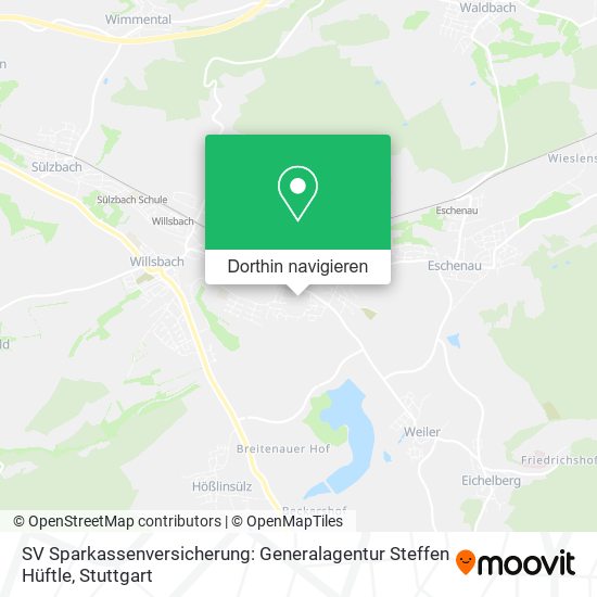 SV Sparkassenversicherung: Generalagentur Steffen Hüftle Karte