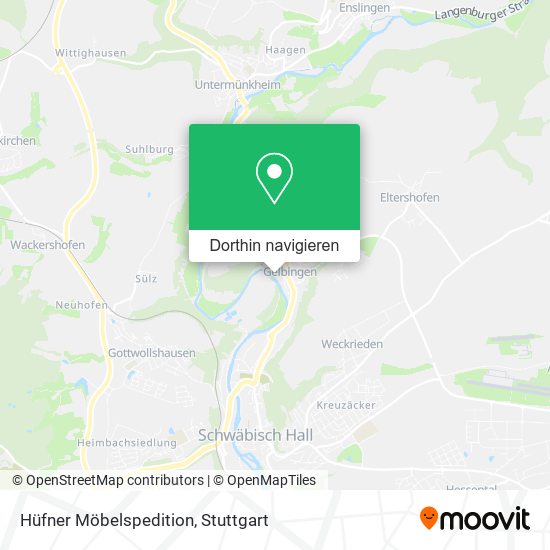 Hüfner Möbelspedition Karte