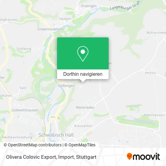 Olivera Colovic Export, Import Karte