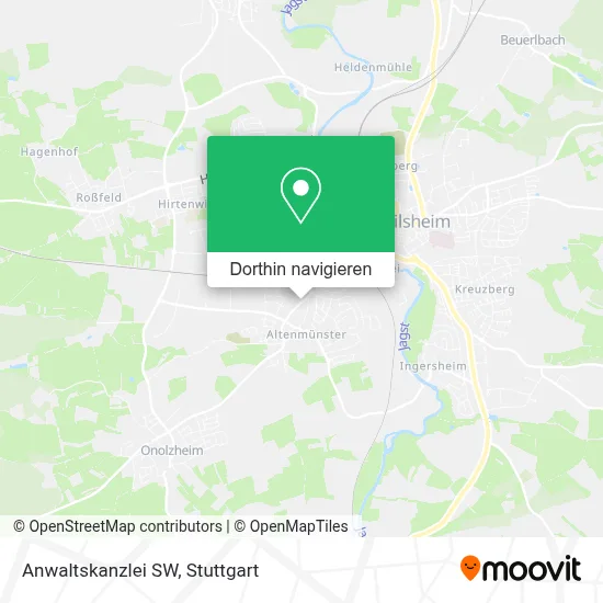 Anwaltskanzlei SW Karte