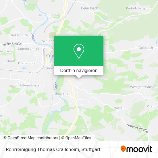 Rohrreinigung Thomas Crailsheim Karte