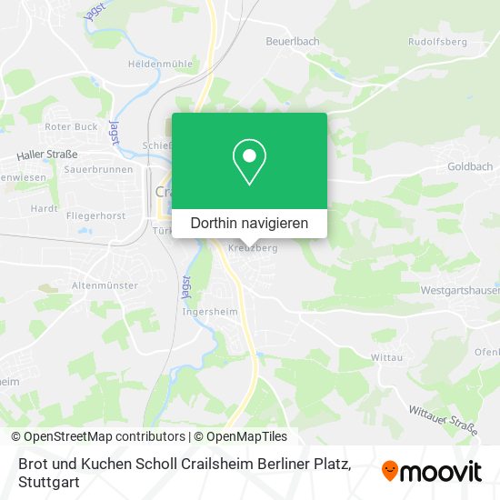 Brot und Kuchen Scholl Crailsheim Berliner Platz Karte