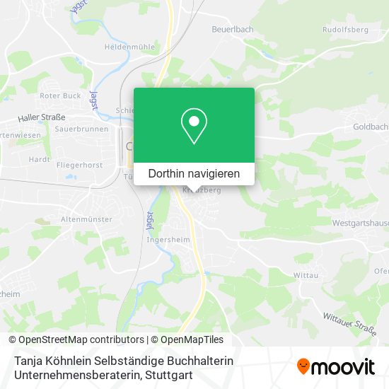 Tanja Köhnlein Selbständige Buchhalterin Unternehmensberaterin Karte