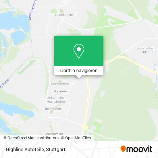 Highline Autoteile Karte