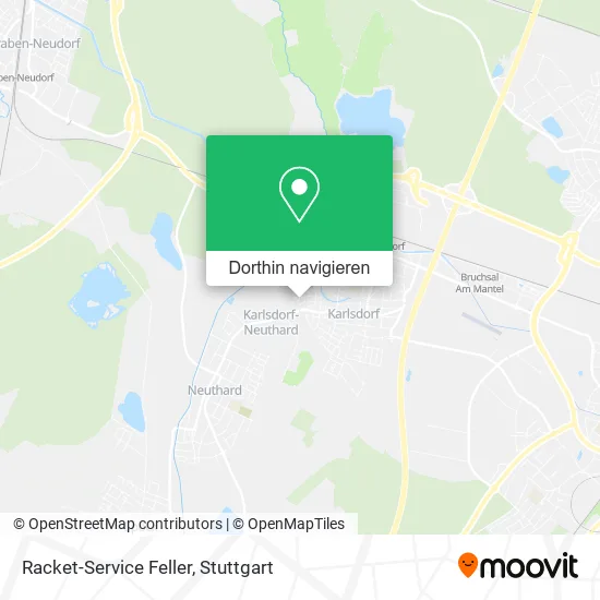 Racket-Service Feller Karte