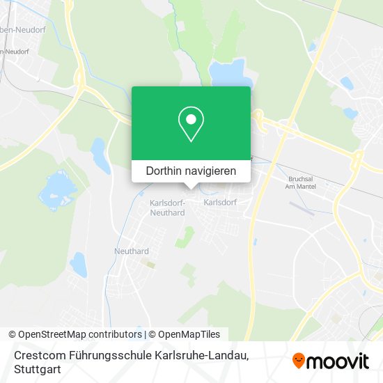 Crestcom Führungsschule Karlsruhe-Landau Karte