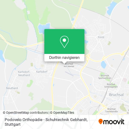 Podovelo Orthopädie - Schuhtechnik Gebhardt Karte