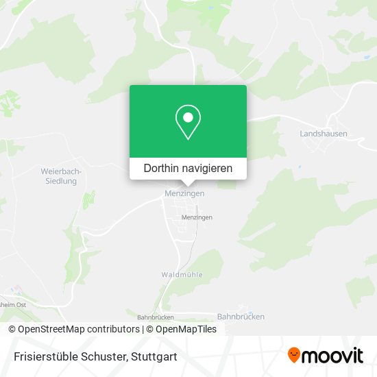 Frisierstüble Schuster Karte